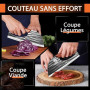 Plys Couteau Chinois Cuisine de Chef Couteaux et Ustensiles de Cuisine de Viande Legume Saucisson Couteau Hachoir