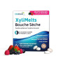 Xylimelts : Bouche Sèche 40 Pastilles Adhérentes Fruits Rouges| Soulage la Sécheresse Buccale Jour & Nuit| Action Jusqu’à 8h| Sa