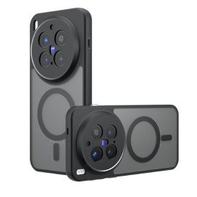 QJONSIU Coque Compatible avec Vivo X100 Ultra, Compatible avec MagSafe, Protection Airbag, Ultra-Fin PC Anti-Rayures Translucide