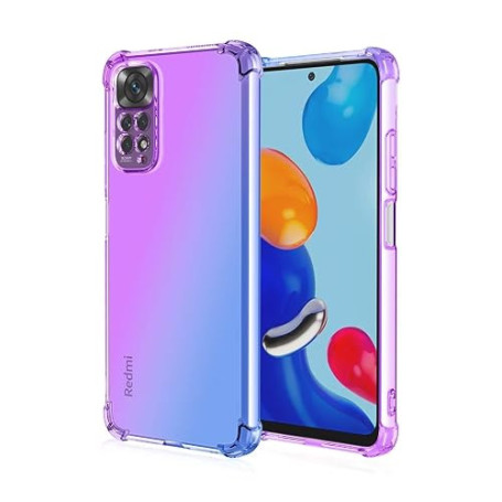 HONLEN Coque pour Redmi Note 11 Pro (4G) / 11 Pro 5G / 12 Pro (4G) / 11E Pro Étui, (6.67" inches) Transparente Dégradée TPU Sili