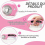 Cutter Rotatif Couture 45mm Rose avec 10 Lames de Rechange, Couteau Circulaire en Acier Inoxydable avec Mécanisme de Protection