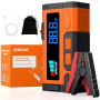 JDMCAR Booster Batterie Voiture 10000A 12V Jusqu'à10,0L Gaz/9,0L Diesel | Performances Puissantes 10000A, 12V, Portable, Lumière