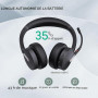 Yealink BH70 Dual Casque Bluetooth sans Fil avec Micro, Certifié Teams | 3 Micros IA de bruit, 35h Batterie, USB C/A Dongle p...