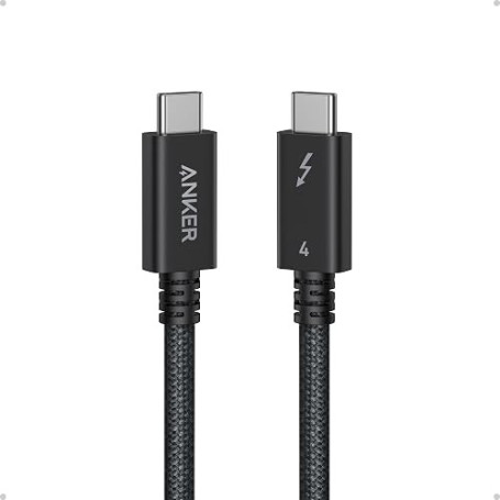 Anker Prime Câble Thunderbolt 4 USB C vers USB C | Charge 240W, Transfert de Données 40 Gbit/S, Compatible Écrans 8K/4K, MacBook