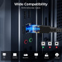 CABNEER Câble Ethernet 3 m RJ45 Cat 8 Réseau 40Gbps 2000MHz Haut Débit | Cable Reseau Nylon Tressé CAT8, Double Blindage LAN Câb