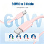 2Pack Chargeur iPhone 18 17 16 15, 20W USB C Chargeur Rapide 2M Câble C to C pour iPhone 18 Pro/17 Pro Max/17e/16e/16 Pro/15 Plu