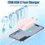 2Pack Chargeur iPhone 18 17 16 15, 20W USB C Chargeur Rapide 2M Câble C to C pour iPhone 18 Pro/17 Pro Max/17e/16e/16 Pro/15 Plu