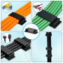 Vinabo 10 Clips Câble Auto-adhésifs, Attache Câble pour Bureau et Maison | pour TV, PC, Ordinateur Portable, Câble Ethernet, Mai