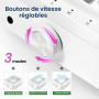 JODSONE Aspirateur Ongle à Haute Aspiration 12000 tr/min, pour Ongles en Acrylique, 120W Haute Puissance Collecteur de Poussière