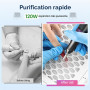 JODSONE Aspirateur Ongle à Haute Aspiration 12000 tr/min, pour Ongles en Acrylique, 120W Haute Puissance Collecteur de Poussière