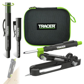 Tracer ProScribe APST2 — Outil de Traçage Multifonction, Kit Complet | Compas menuisier, trusquin et traceur en 1 outil — +15 ap