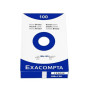Exacompta Etui 100 Fiches Bristol Unies 100x150 mm Blanc