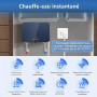Chauffe Eau Instantané Electrique, 6000W 220V Mini Chauffe eau Électrique Instantané, Chauffe eau Sous Évier Système Eau Chaude