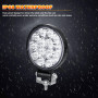 RIGIDON 2x Mini Phare de Travail Led, 3.2 Pouces 42W Spot Led 4x4 Ronde | 12V 24V, 6000K Blanc, étanche, Spot Feu antibrouillard