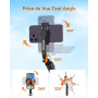 GRIFEMA Perche à Selfie Trépied Smartphone 107 cm, Télécommande Amovible | Support Rotatif 360°, Trépied Téléphone pour iPhone &