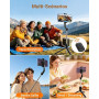 GRIFEMA Perche à Selfie Trépied Smartphone 107 cm, Télécommande Amovible | Support Rotatif 360°, Trépied Téléphone pour iPhone &