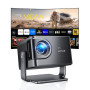 Vidéoprojecteur 4K【2500 ANSI/VIDDA OS/Dolby 56W】WiMiUS Vidéoprojecteur Home Cinéma 4K Auto Focus/Keystone Rotation 225°,Contrôle