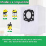 10 Sac pour Aspirateur Karcher WD3 WD2 Plus MV2 MV3 SE4002 avec 2 Filtre à Cartouche (6.414-552.0)