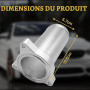 Hugwish Kit Suppression Vanne Egr 1.9 Tdi 130/160 CV Diesel | Tuyau De Rechange Pour Valve Egr, Kit Valve Replacement Pipe Alumi