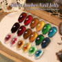 BORN PRETTY Vernis Gel Semi Permanent Transparent 6 Couleurs 7ml | Nuances automne hiver ambre cristal translucide rouge brun or