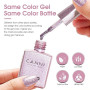 CANNI Vernis Gel Semi Permanent 6 Couleurs Pailleté 9ml | Pailleté Sarcelle Vert Bleu Gris Rose Violet UV LED Soak Off Gel Nail