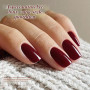 Born Pretty Vernis Semi Permanent Rouge Bourgogne Scintillant UV LED 6x7ml | Couleur vin rouge profond, effet pailleté, manucure
