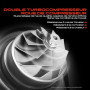 Frankberg turbocompresseur à gaz d'échappement avec joints 038253019C | Compatible avec: Golf IV Variant 1J5, Altea XL 5P5 5P8,