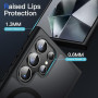 JETech Coque Magnétique pour Samsung Galaxy S24 Ultra, Noir | Compatible avec MagSafe, Dos Translucide Mat, Étui Housse Protecti