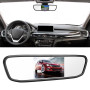 SIXRUN Moniteur de Voiture, Moniteur de Rétroviseur HD de Voiture 4,3 Pouces, Caméra de Recul de Vision Nocturne étanche 8LED
