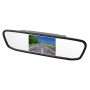 SIXRUN Moniteur de Voiture, Moniteur de Rétroviseur HD de Voiture 4,3 Pouces, Caméra de Recul de Vision Nocturne étanche 8LED
