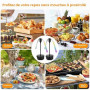UQTUKO Ventilateur Anti-Mouche, 2 Pcs Chasse Mouche de Table Répellante Fan Ventilateur Anti-moustiques pour Intérieurs Extérieu