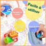 Echehi Balles Sensorielles Texturées, Lot de 3 Balles Anti Stress pour Adultes et Enfants, Fidget Toys pour Anxiété, TDAH, Autis
