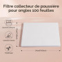 100 Feuilles Filtre à Poussière pour Aspirateur Ongle | CHRISTINE SHELLY Filtre Jetable pour la Majorité des Aspirateurs de Pous