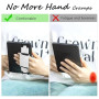 3 Pièces Dragonne de Sécurité pour 6-8" eReaders Tablet, Fleur Accessoires Liseuses, Support Élastique en PU Cuir, Support de Sa