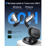 Écouteurs Traducteur IA Instantané 198 Langues Bluetooth 6.1 Sans Fil 80h | IA Oreillette Traducteur 8 Modes de Traduction pour 