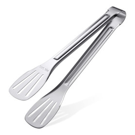 Extodry Pince de cuisine robuste (22.9 cm),Sans danger pour les aliments, facile à nettoyer, stable en acier inoxydable 304,Arge