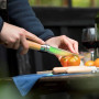 Opinel - N°12 Couteau de Poche Cranté - Lame 12 cm Acier Inox, Manche Bois de Hêtre, Usage Quotidien, Bague de Sécurité Virobloc
