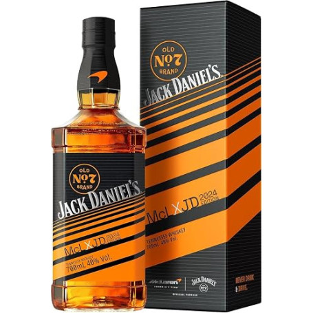 Jack Daniel’s x McLaren Édition Limitée - (Année aléatoire) - Whisky Américain Iconique - Filtré sur charbon de bois d'érable -