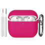 KOKOKA Coque Étui pour AirPods Pro 3 avec Kit de Nettoyage, Watermelon Red | Housse en Silicone Etui de Protection Compatible av