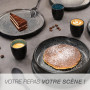 Moritz & Moritz SOLID Lot de 4 tasses à expresso, en faïence, 70 ml, design réactif avec intérieur coloré, petites tasses à café