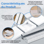meite Agrafes 140/12 mm, Galvanisées Agrafes Type G T50-1 512 pièces, Couronne 10,5 mm, Heavy Duty Agrafes pour Agrafeuse G 140,