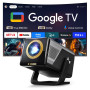 Vidéoprojecteur Intelligent Google TV Compatible 4K,Hi-FI Audio, Auto Focus | X7PRO Natif 1080P FHD Smart Portable Vidéo Project