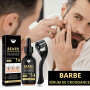 Spray Pousse Barbe Coffret Soin de La Barbe, Kit Croissance Barbe, Beard Oil Growth, Barbe Dermaroller, Kit Sérum Huile Barbe De