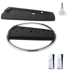WPPQWP Support Vertical pour PS5 / Slim / Pro (Disque et Numérique Universel) - Accessoire Noir avec Coussinet Antidérapant