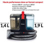 LEHMANN SteamWash 1800 - Nettoyeur Vapeur 4 en 1 & Aspirateur Injecteur Extracteur, Nettoyeur à Main Portable Canapé, Tapis, Voi