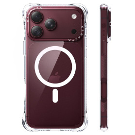 ORNARTO Diamantée Coque Magnétique pour iPhone 18 Pro Max | 17 Pro Max | Transparente, Haute Protection Anti-Choc Militaire, Des