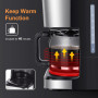 Taylor Swoden Cafetiere Filtre Programmable 24h, 1.5L, 10 à 12 Tasses,Noir | Maintien au Chaud 40min, Anti-goutte, Infusion Rapi