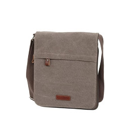 Pochette Katana Portée Travers en Toile Garni Cuir De Vachette 6568