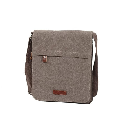 Pochette Katana Portée Travers en Toile Garni Cuir De Vachette 6568