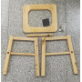 MOGUOBIN Siège vapeur en bois avec quatre pieds, toilettes tridimensionnelles, chaise vapeur V Steam at Hom eattachment H 40cm(p